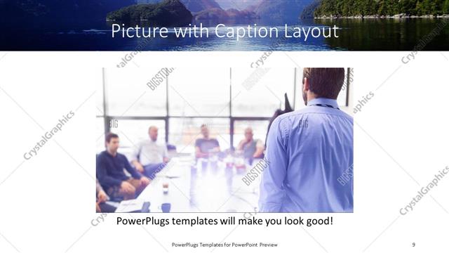 Picture with Caption presentation slide layout