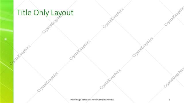 Title Only presentation slide layout