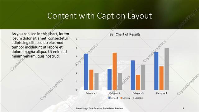 Content with Caption presentation slide layout