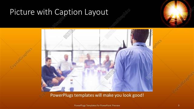 Picture with Caption presentation slide layout