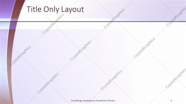 Title Only presentation slide layout