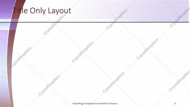 Title Only presentation slide layout