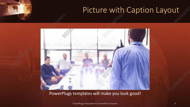 Picture with Caption presentation slide layout