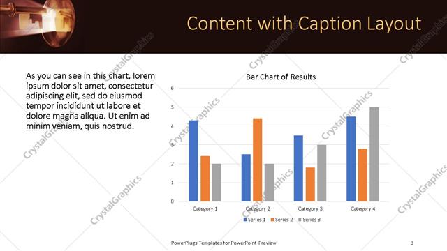 Content with Caption presentation slide layout