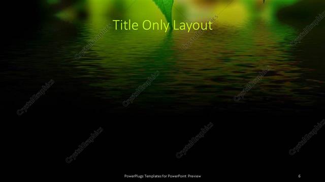 Title Only presentation slide layout