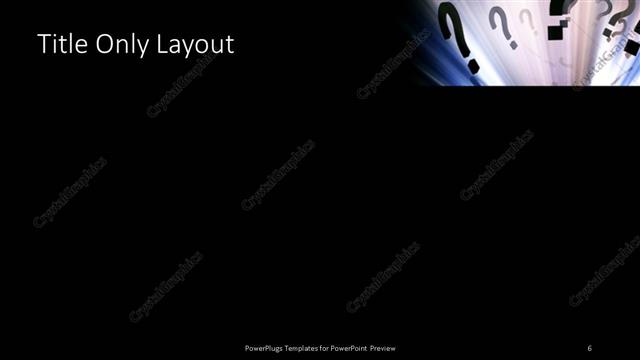 Title Only presentation slide layout