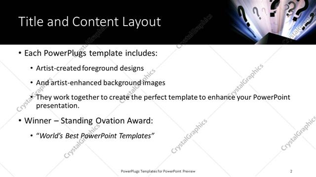 Title and Content presentation slide layout