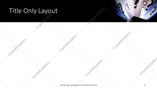 Title Only presentation slide layout