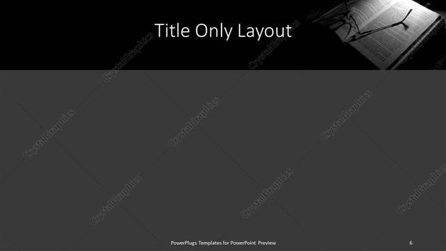 Title Only presentation slide layout