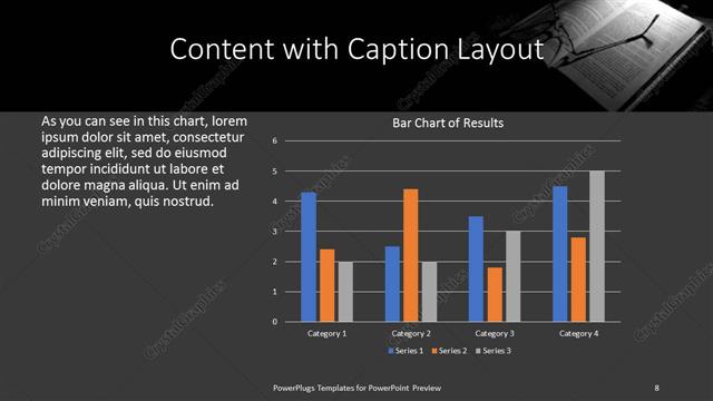 Content with Caption presentation slide layout