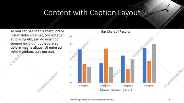Content with Caption presentation slide layout