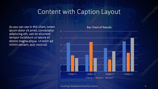 Content with Caption presentation slide layout