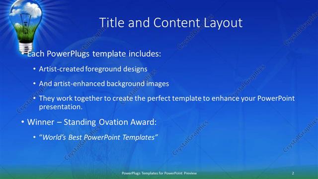 Title and Content presentation slide layout