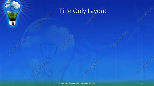 Title Only presentation slide layout