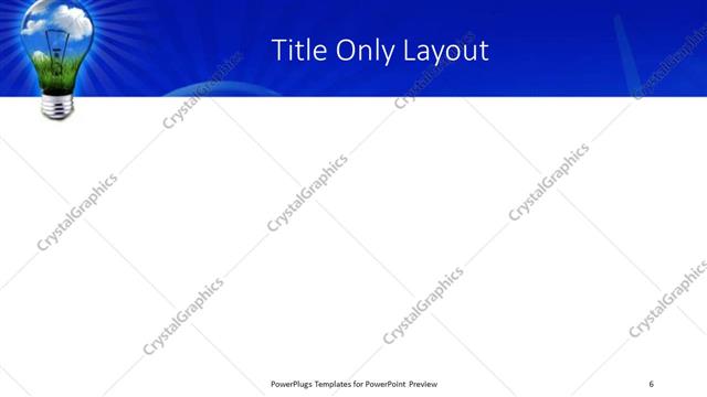 Title Only presentation slide layout