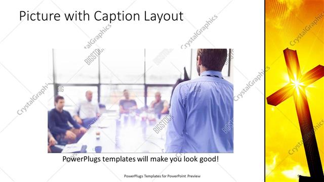 Picture with Caption presentation slide layout