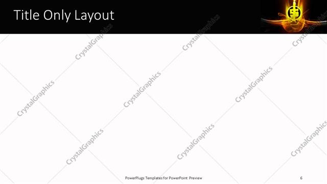 Title Only presentation slide layout