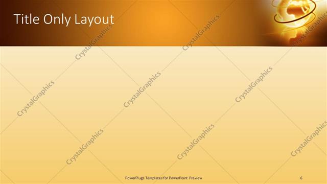 Title Only presentation slide layout