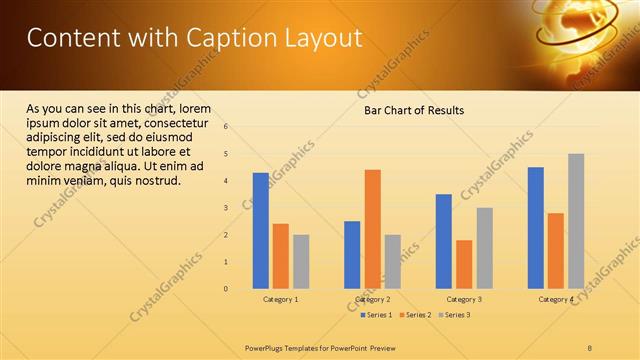 Content with Caption presentation slide layout