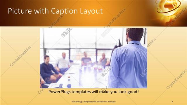 Picture with Caption presentation slide layout