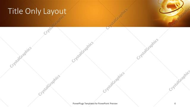 Title Only presentation slide layout