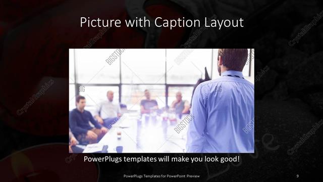 Picture with Caption presentation slide layout