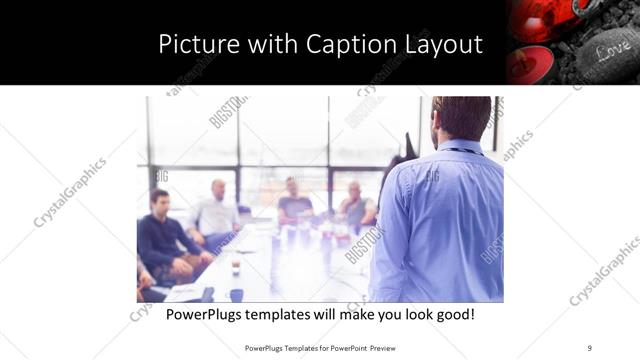 Picture with Caption presentation slide layout