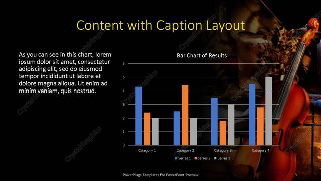 Content with Caption presentation slide layout