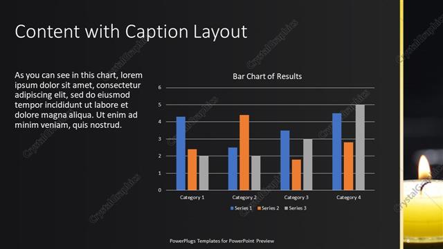 Content with Caption presentation slide layout