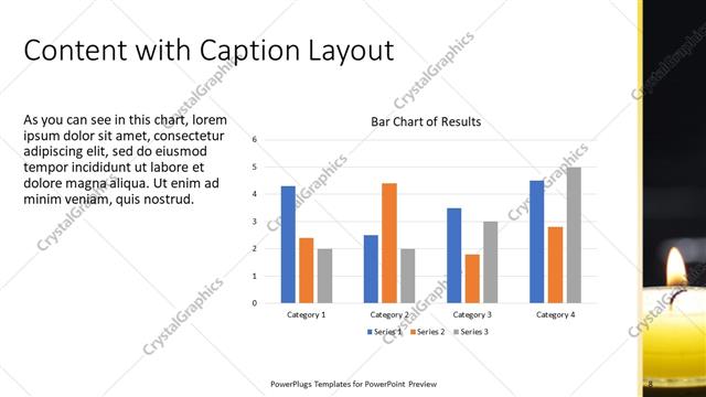 Content with Caption presentation slide layout