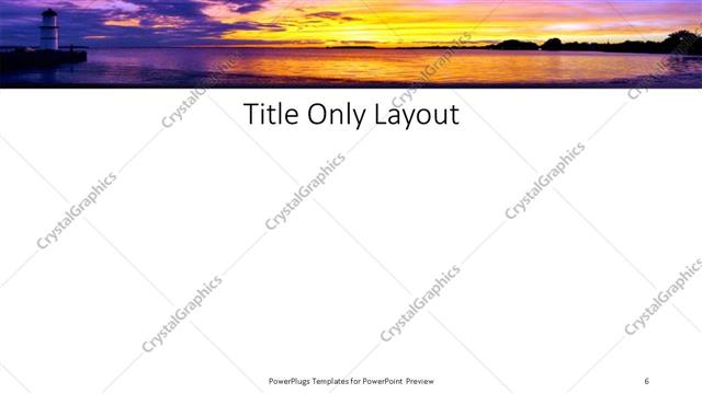 Title Only presentation slide layout