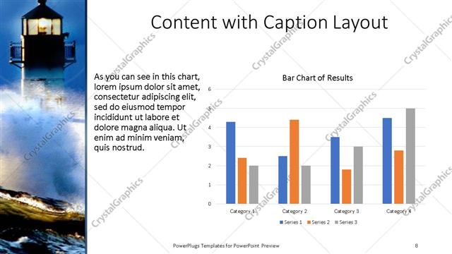 Content with Caption presentation slide layout