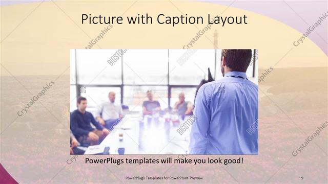 Picture with Caption presentation slide layout