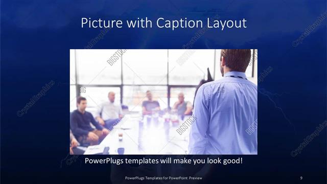 Picture with Caption presentation slide layout