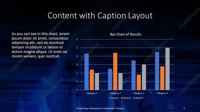 Content with Caption presentation slide layout