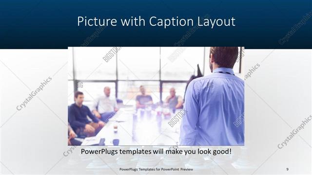 Picture with Caption presentation slide layout