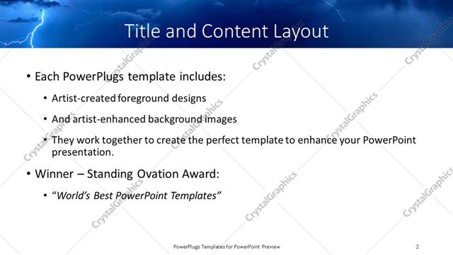 Title and Content presentation slide layout