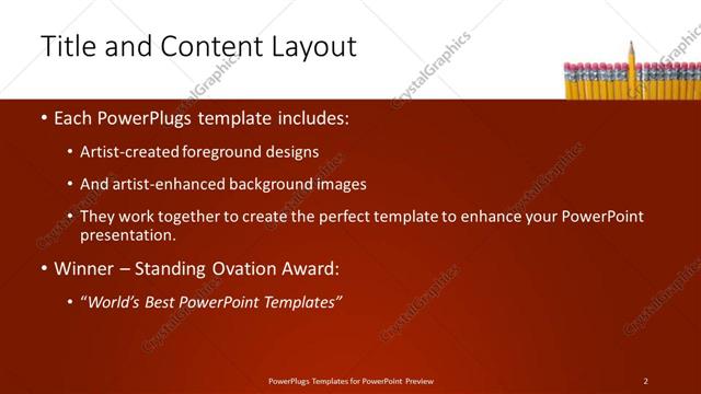 Title and Content presentation slide layout