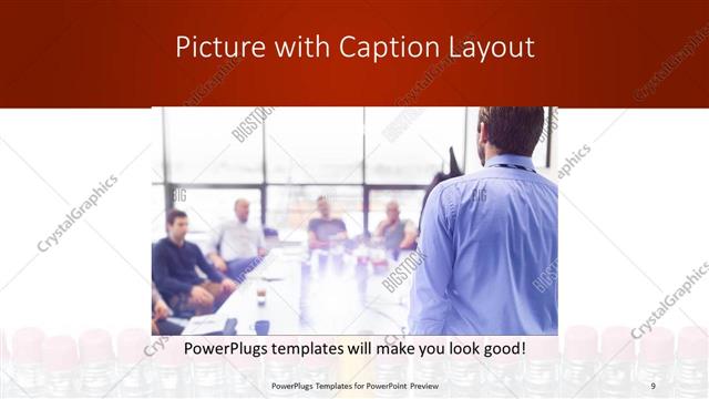 Picture with Caption presentation slide layout
