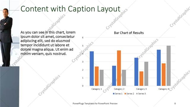 Content with Caption presentation slide layout