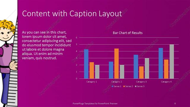 Content with Caption presentation slide layout