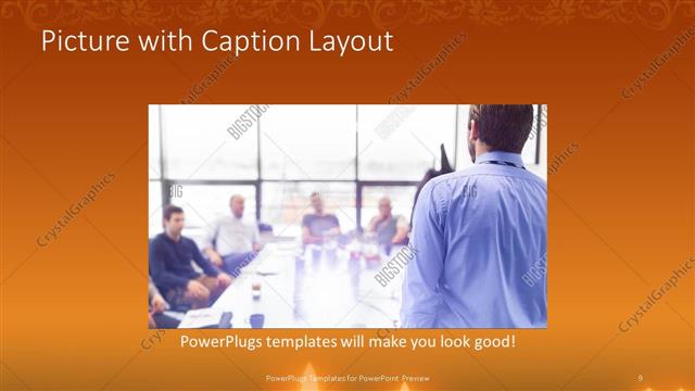Picture with Caption presentation slide layout