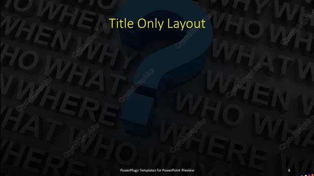 Title Only presentation slide layout