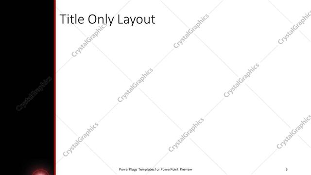 Title Only presentation slide layout