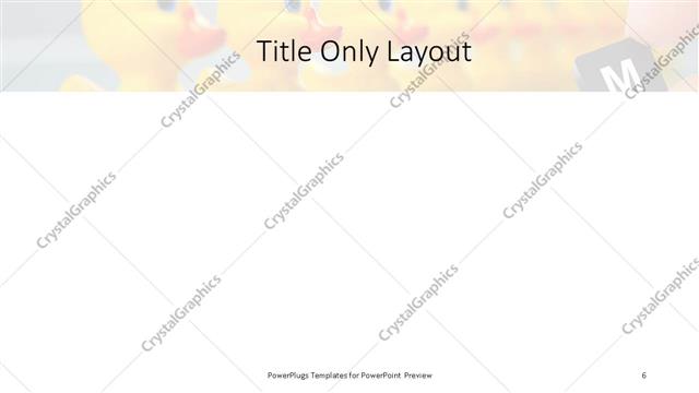 Title Only presentation slide layout