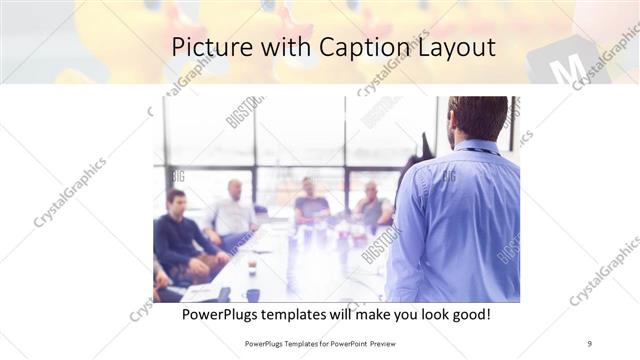 Picture with Caption presentation slide layout