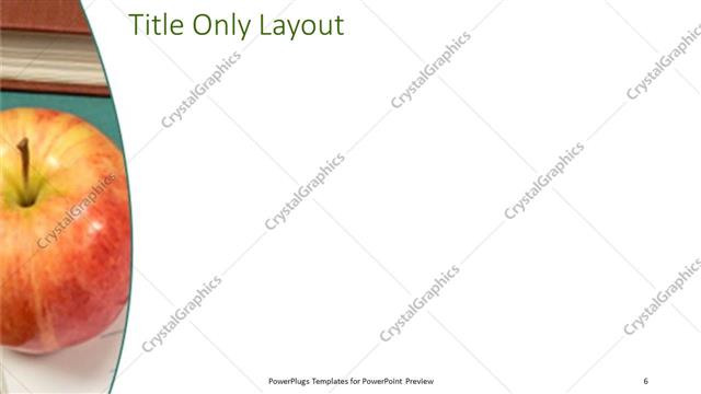 Title Only presentation slide layout