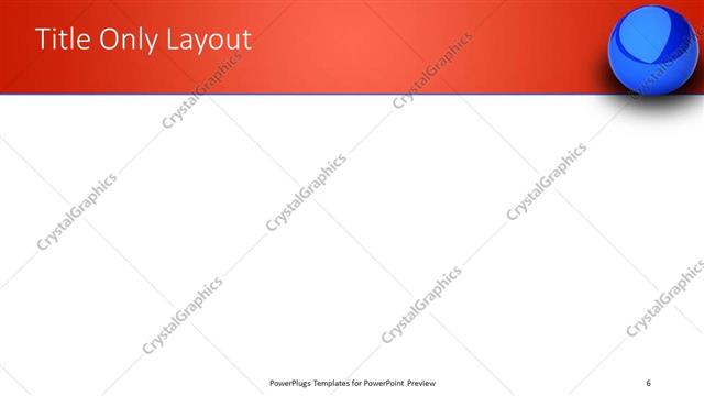 Title Only presentation slide layout