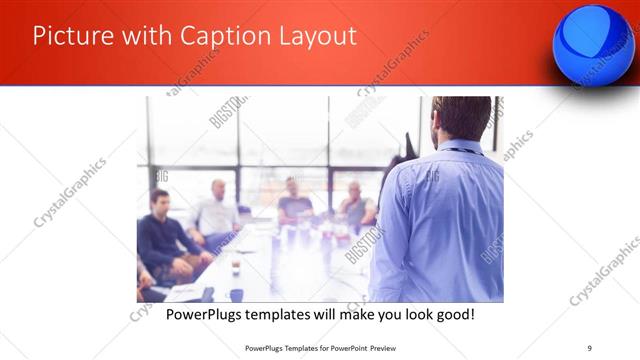 Picture with Caption presentation slide layout