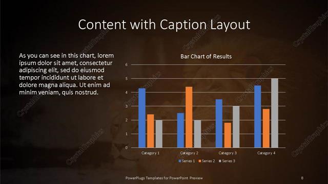 Content with Caption presentation slide layout